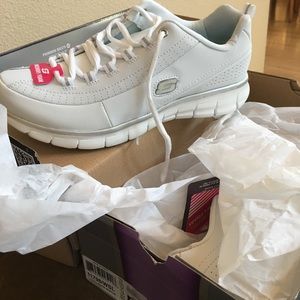 NWT Skechers Flex Elite Memory Foam White Sz 9.5
